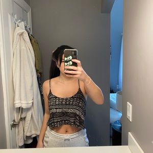Tribal tank crop top